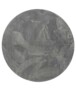 Tapis Rond poil ras moelleux - Plush gris - overzicht, thumbnail