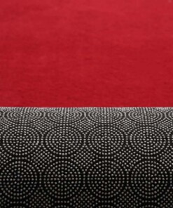 Tapis poil ras moelleux - Plush rouge - achterkant