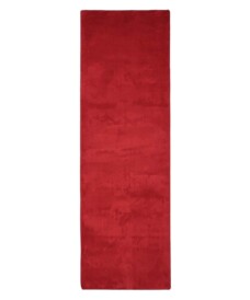 Tapis de couloir poil ras moelleux - Plush rouge - overzicht, thumbnail