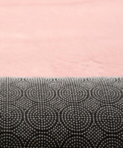 Tapis Rond poil ras moelleux - Plush rose - achterkant