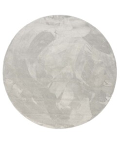 Tapis Rond poil ras moelleux - Plush argent - overzicht