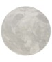 Tapis Rond poil ras moelleux - Plush argent - overzicht, thumbnail