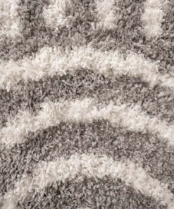 Tapis Rond scandinave - Cozy Arch gris clair - close up