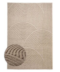 Tapis scandinave - Arc Curve beige - overzicht