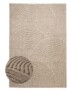 Tapis scandinave - Arc Curve beige - overzicht, thumbnail