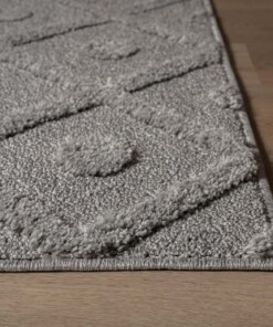 Tapis scandinave - Arc Diamond gris clair - close up, thumbnail Tapis scandinave - Arc Diamond gris clair - close up, thumbnail