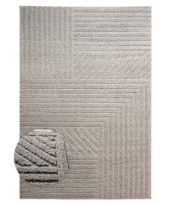Tapis scandinave - Arc Edge gris clair - overzicht