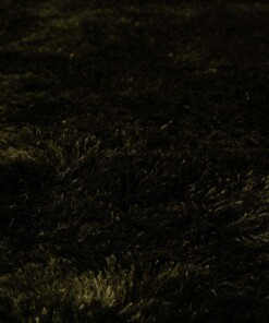 Tapis Shaggy - Spark vert olive - close up