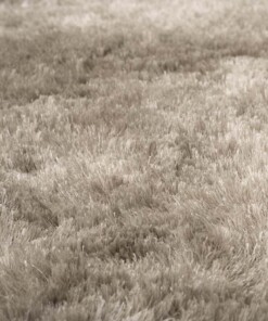 Tapis Shaggy - Spark argent - close up