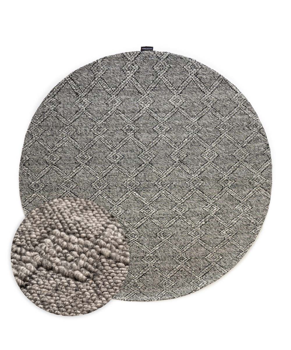 Tapis d'extérieur Rond - Var gris - overzicht Tapis d'extérieur Rond - Var gris - overzicht