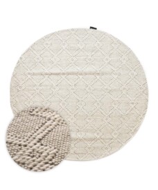 Tapis d'extérieur Rond - Var blanc - overzicht, thumbnail