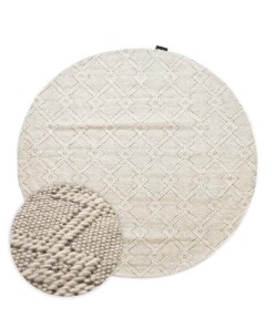 Tapis d'extérieur Rond - Var blanc - overzicht