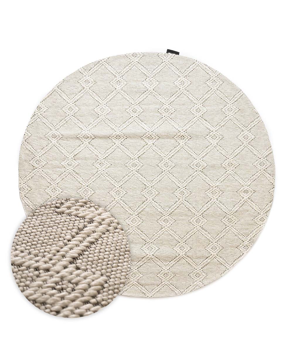 Tapis d'extérieur Rond - Var blanc - overzicht Tapis d'extérieur Rond - Var blanc - overzicht