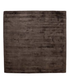 Tapis viscose carré - Glamour marron foncé - overzicht, thumbnail