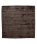 Tapis viscose carré - Glamour marron foncé - overzicht, thumbnail