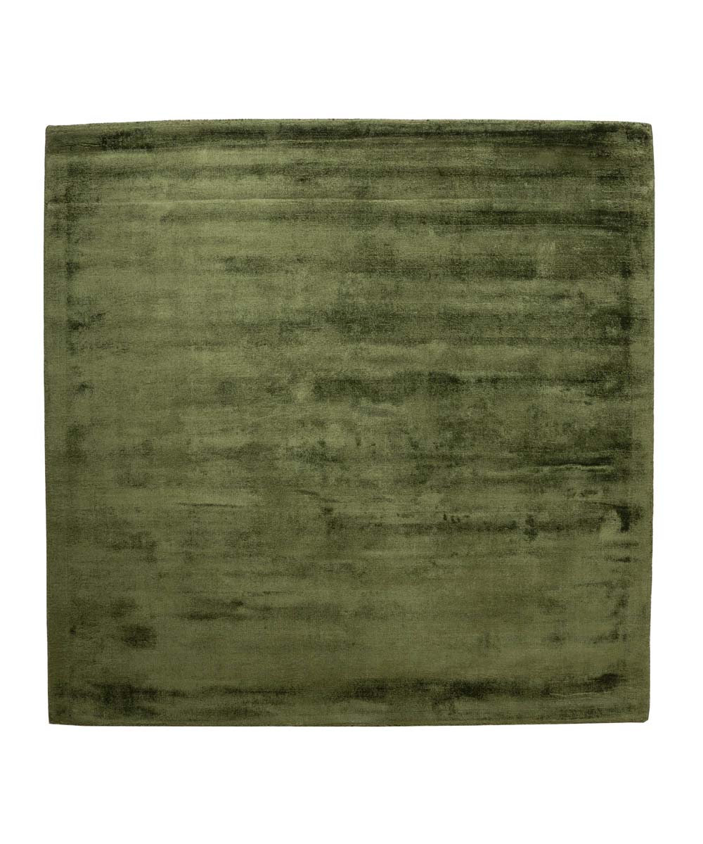 Tapis viscose carré - Glamour vert - overzicht Tapis viscose carré - Glamour vert - overzicht