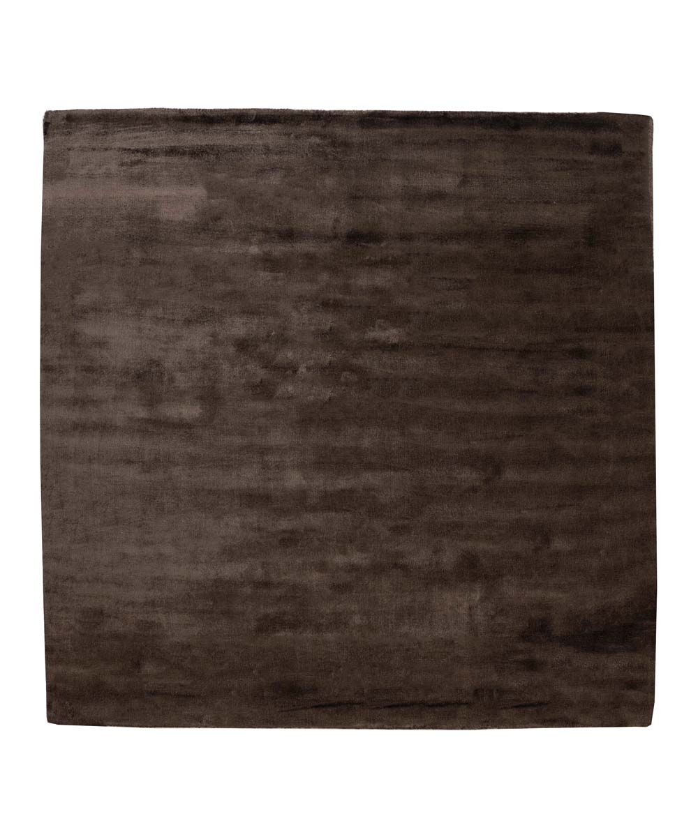 Tapis viscose carré - Pearl marron foncé - overzicht Tapis viscose carré - Pearl marron foncé - overzicht