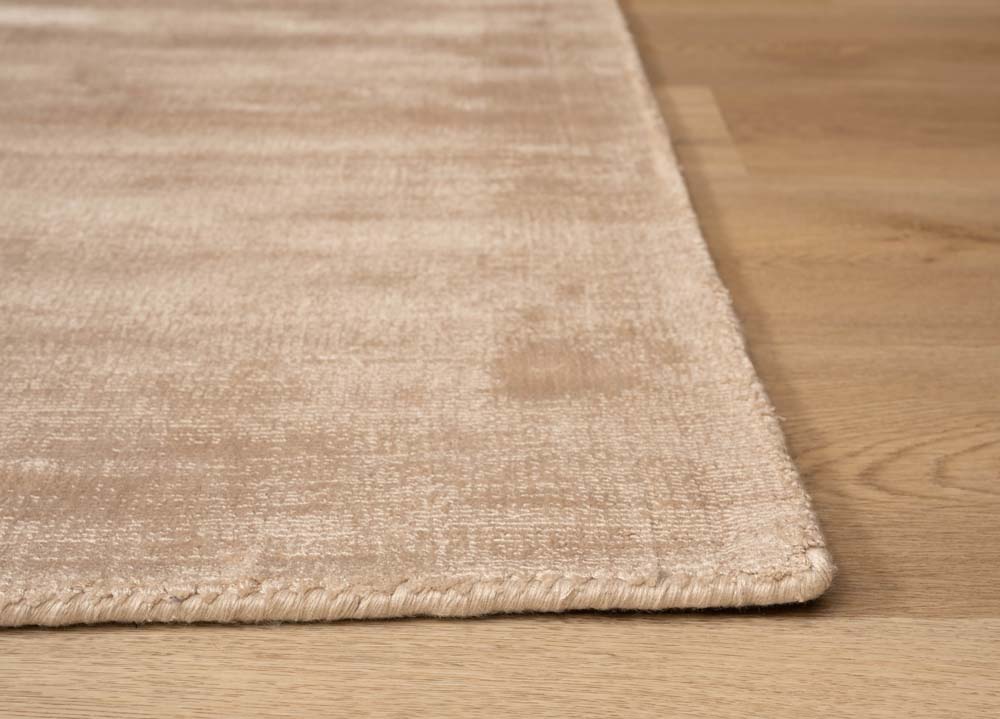 Tapis viscose carré - Glamour beige - close up Tapis viscose carré - Glamour beige - close up