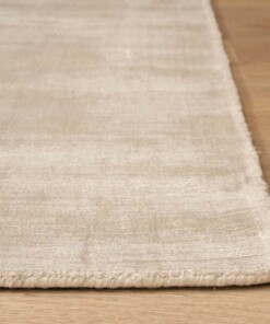 Tapis viscose carré - Glamour ivoire - close up, thumbnail Tapis viscose carré - Glamour ivoire - close up, thumbnail