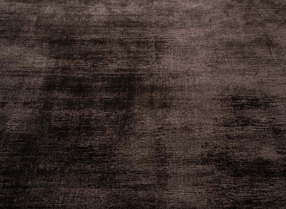 Tapis viscose carré - Glamour marron foncé - close up Tapis viscose carré - Glamour marron foncé - close up