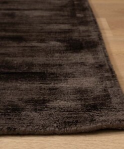 Tapis viscose carré - Glamour marron foncé - close up, thumbnail Tapis viscose carré - Glamour marron foncé - close up, thumbnail