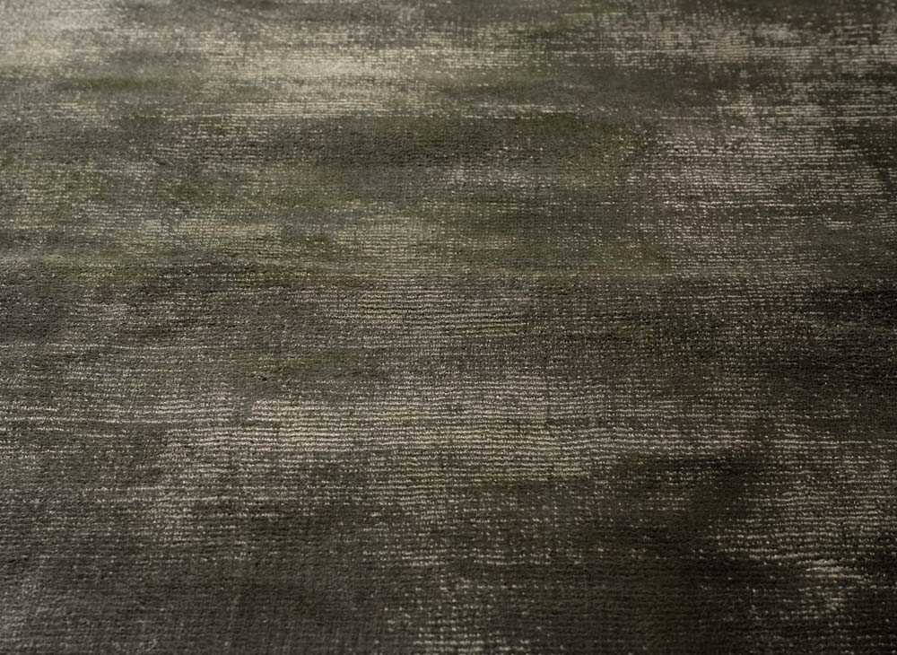 Tapis viscose ovale - Glamour vert olive - close up Tapis viscose ovale - Glamour vert olive - close up