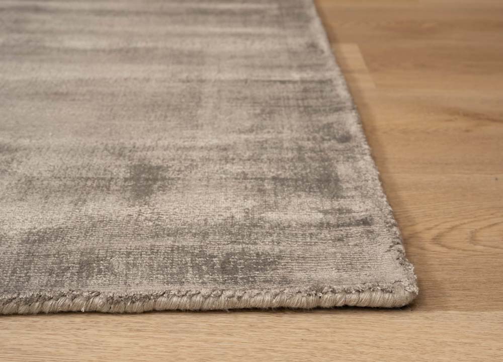 Tapis viscose carré - Glamour argent - close up Tapis viscose carré - Glamour argent - close up