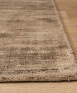Tapis viscose carré - Glamour marron - close up, thumbnail Tapis viscose carré - Glamour marron - close up, thumbnail