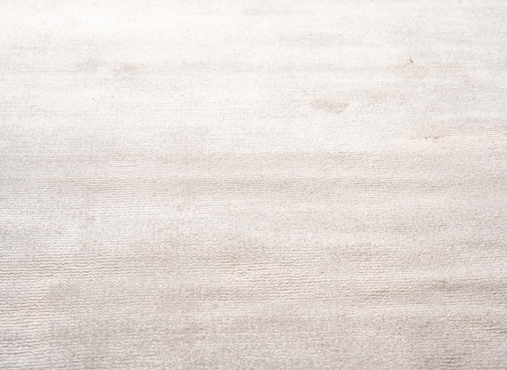 Tapis viscose rond - Glamour blanc - close up Tapis viscose rond - Glamour blanc - close up