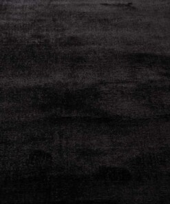 Tapis viscose rond - Glamour noir - close up