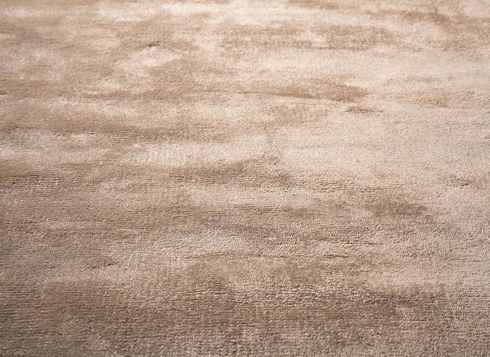 Tapis viscose rond - Pearl beige - close up Tapis viscose rond - Pearl beige - close up