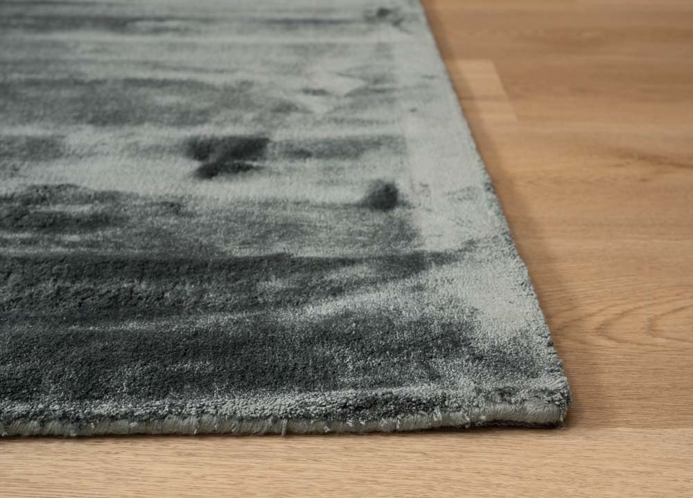 Tapis viscose carré - Pearl bleu - close up Tapis viscose carré - Pearl bleu - close up