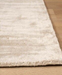 Tapis viscose - Pearl ivoire - close up, thumbnail