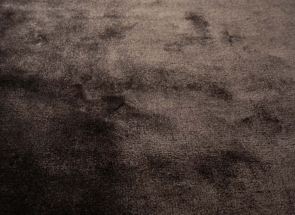 Tapis viscose - Pearl marron foncé - close up Tapis viscose - Pearl marron foncé - close up