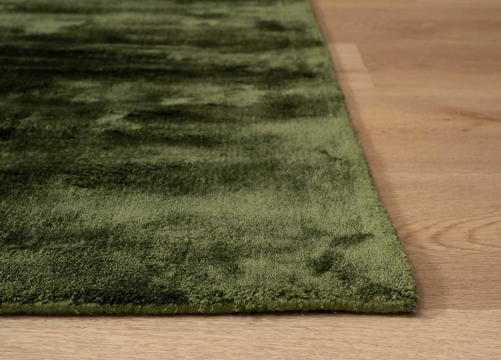 Tapis viscose carré - Pearl vert - close up Tapis viscose carré - Pearl vert - close up