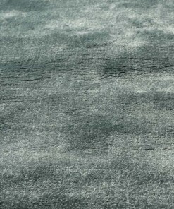 Tapis viscose ovale - Pearl azur - close up