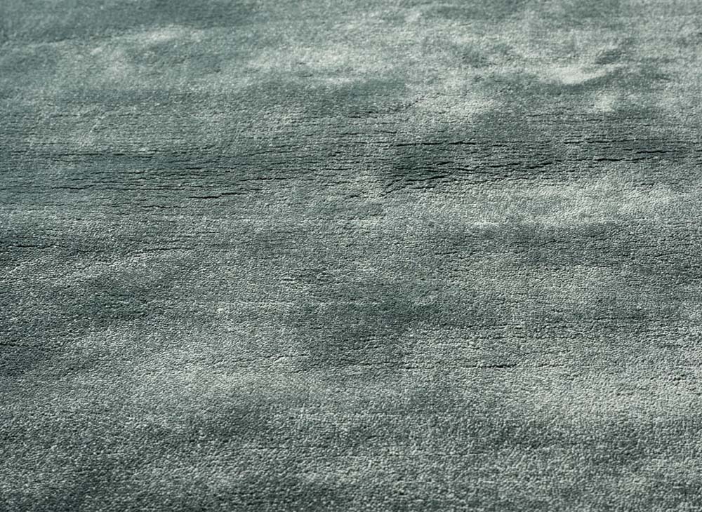 Tapis viscose ovale - Pearl azur - close up Tapis viscose ovale - Pearl azur - close up