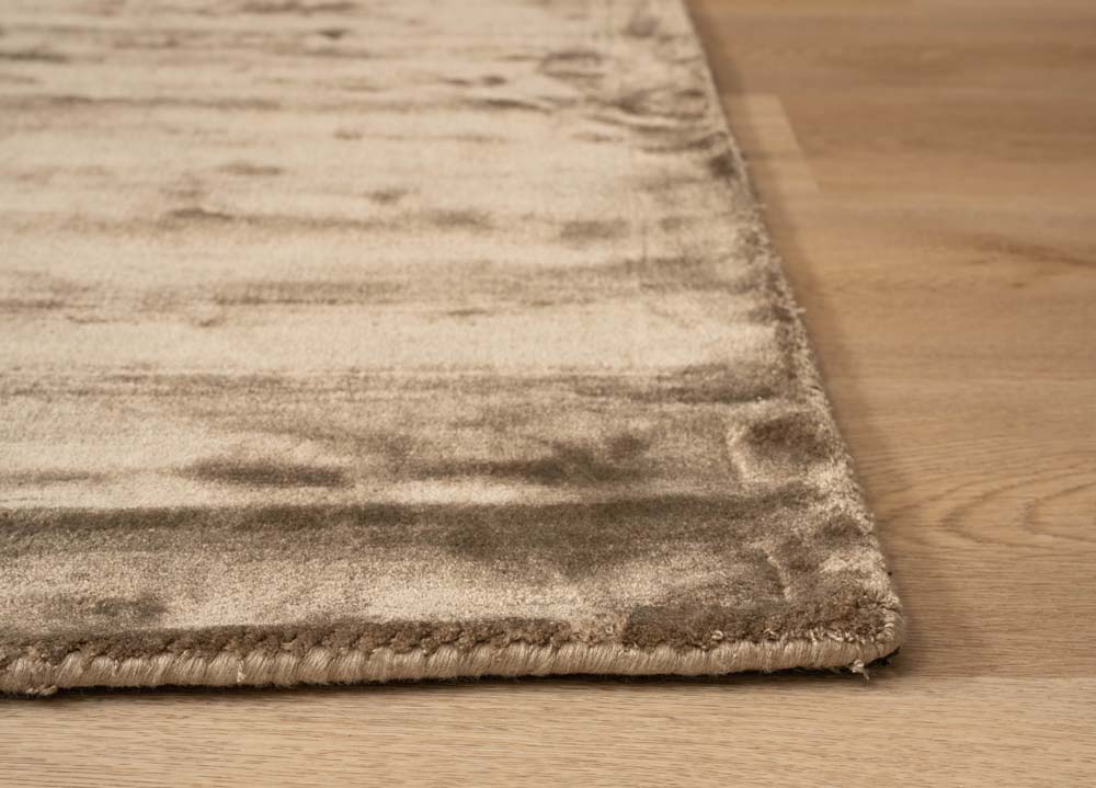 Tapis viscose - Pearl marron - close up Tapis viscose - Pearl marron - close up
