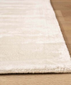 Tapis viscose carré - Pearl blanc - close up, thumbnail Tapis viscose carré - Pearl blanc - close up, thumbnail