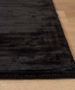 Tapis viscose carré - Pearl noir - close up, thumbnail Tapis viscose carré - Pearl noir - close up, thumbnail