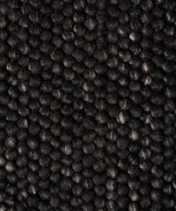 Tapis en laine - Fjell noir - close up