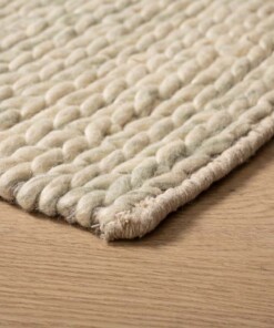 Tapis en laine - Hyssing vert menthe - close up, thumbnail Tapis en laine - Hyssing vert menthe - close up, thumbnail