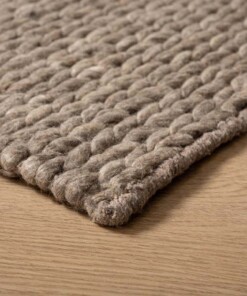 Tapis en laine - Hyssing Couleur sable - close up, thumbnail Tapis en laine - Hyssing Couleur sable - close up, thumbnail
