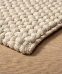 Tapis en laine - Løkke vert menthe - close up, thumbnail Tapis en laine - Løkke vert menthe - close up, thumbnail