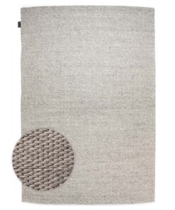 Tapis en laine - Vridning gris clair - overzicht