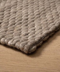 Tapis en laine - Vridning couleur sable - close up, thumbnail Tapis en laine - Vridning couleur sable - close up, thumbnail