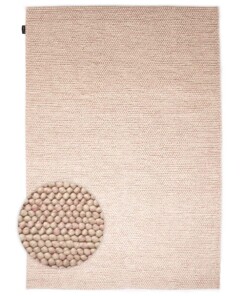 Tapis en laine - Fjell Crème/rose - overzicht