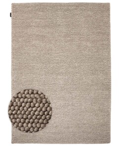 Tapis en laine - Fjell couleur sable - overzicht