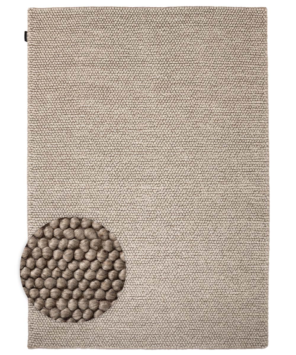 Tapis en laine - Fjell couleur sable - overzicht Tapis en laine - Fjell couleur sable - overzicht