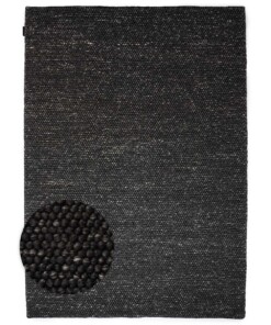 Tapis en laine - Fjell noir - overzicht